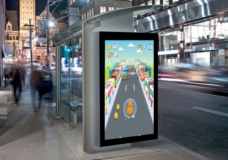 digital signage HTML5 game